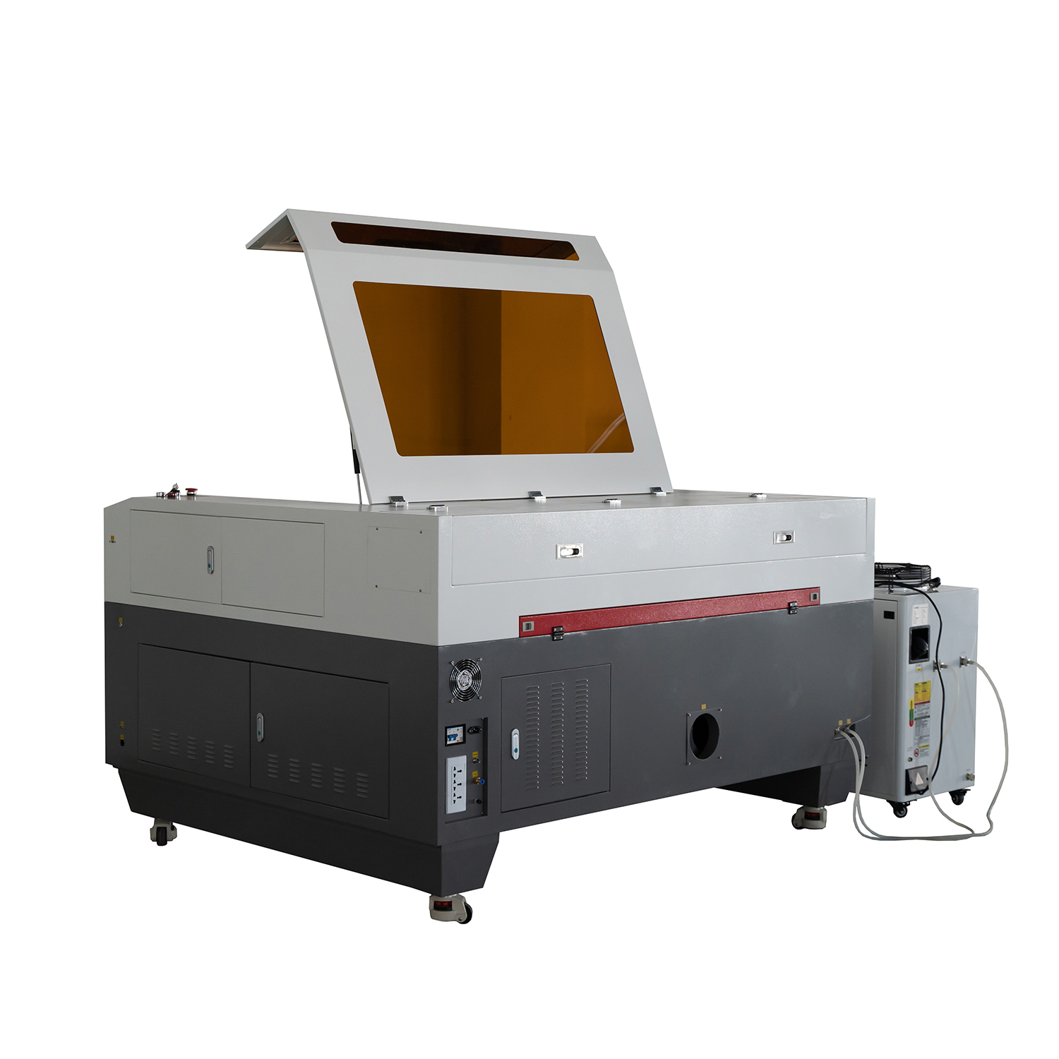 51,18 "X35.43" 1390 CO2 Mieszana maszyna do cięcia laserowego z przemysłowym agregatem chłodniczym